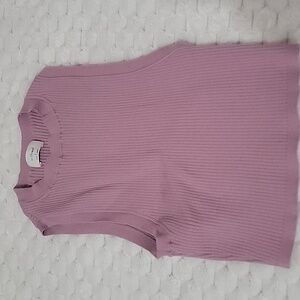 Wilfred Lavender Ribbed Crop Top